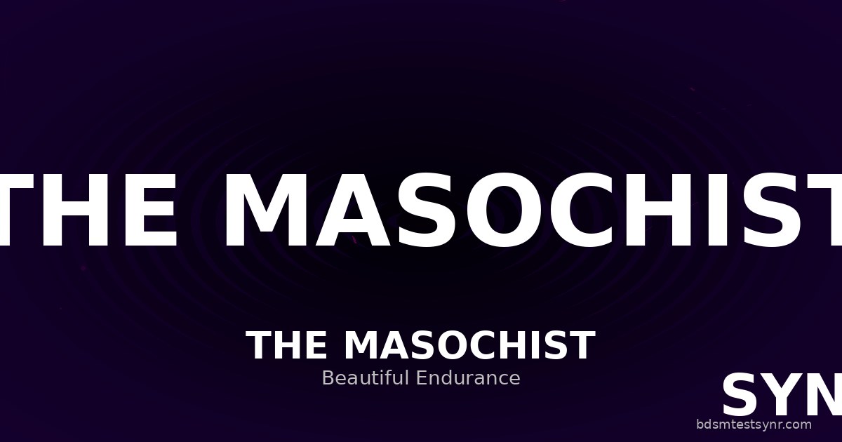 Masochist in BDSM — SYNR archetype test
