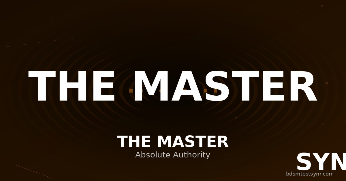 Master BDSM archetype — psychology guide — SYNR
