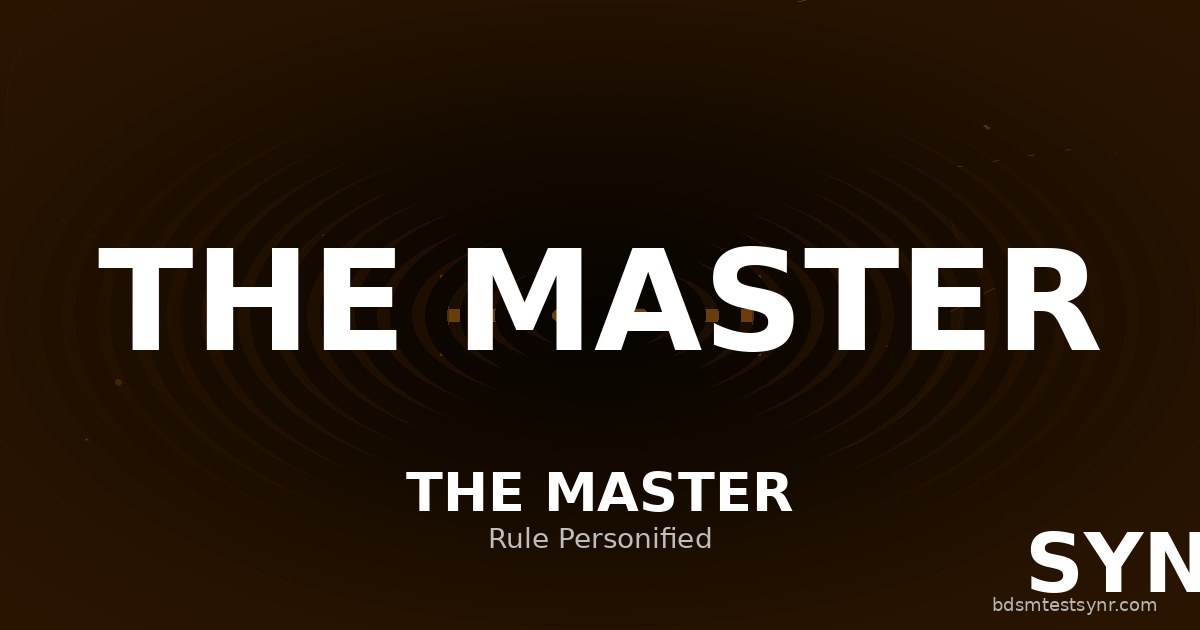 Master in BDSM — SYNR archetype test