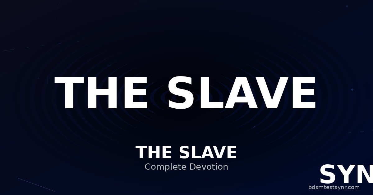 Slave BDSM archetype — psychology guide — SYNR