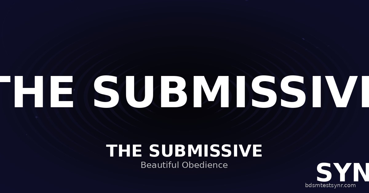 Submissive in BDSM — SYNR archetype test