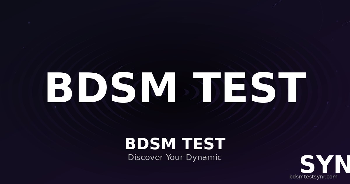 BDSM Test results guide