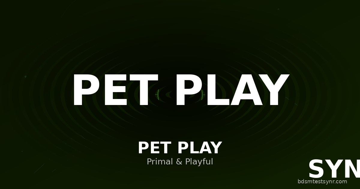 Pet play guide