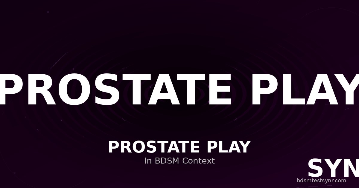 Prostate massage guide